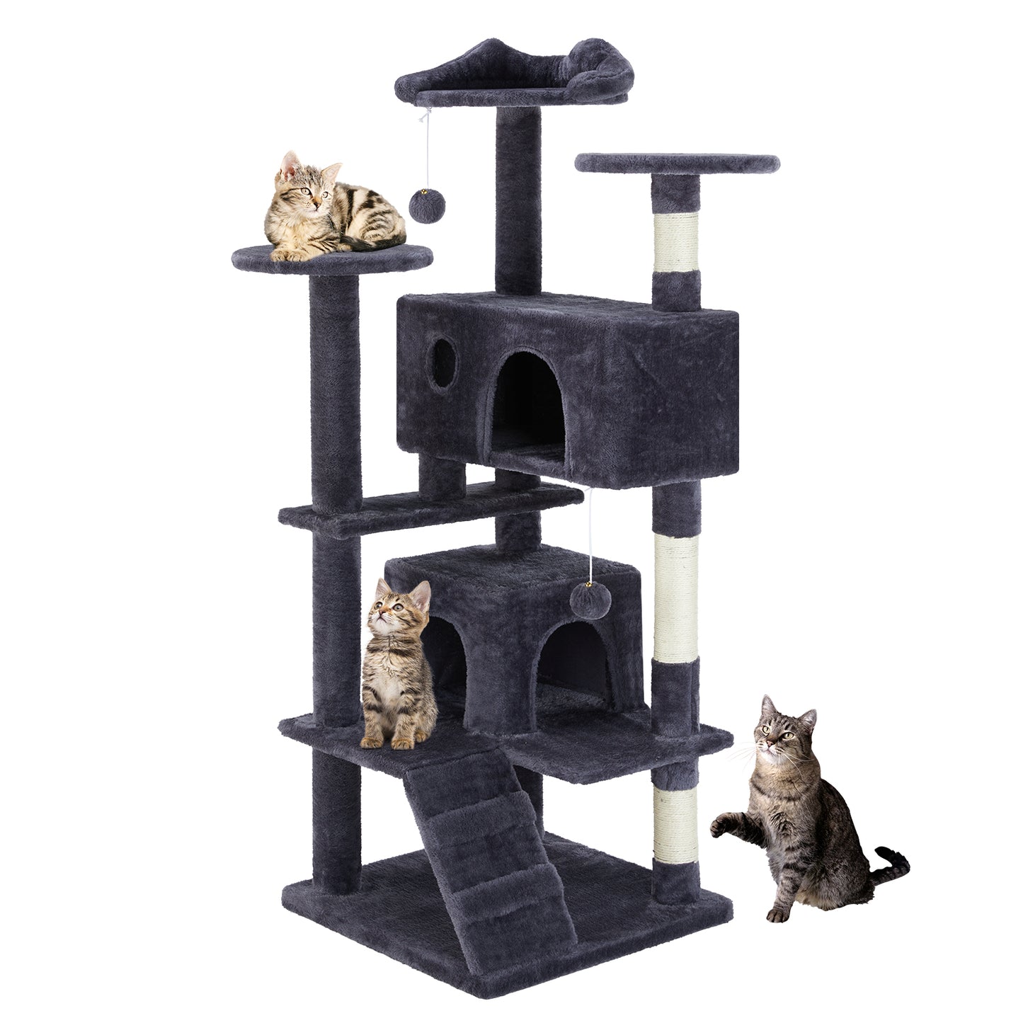 Multi-Level Cat Tree House – Climbing Tower & Scratching Post