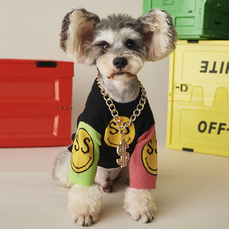 "Big Bark" Hip Hop Gold Chain for Dogs – Dollar Sign Pendant Necklace
