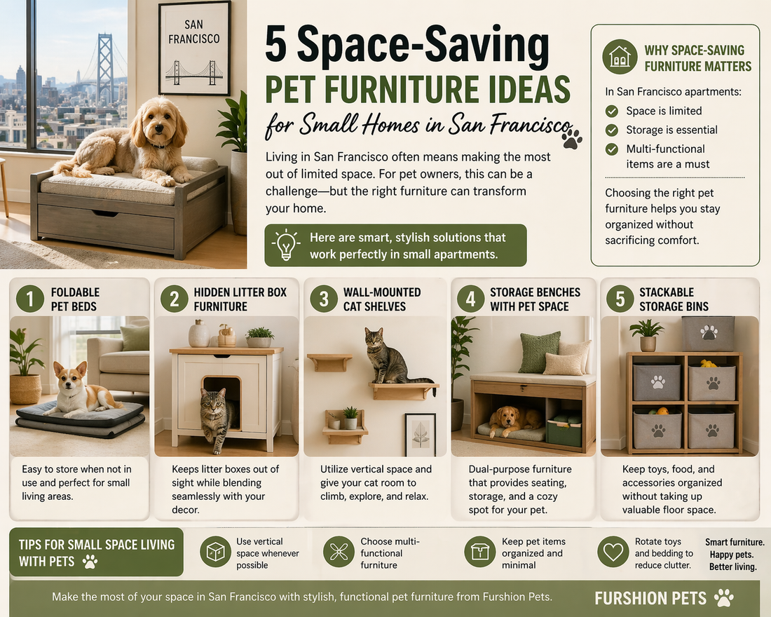 5 Space-Saving Pet Furniture Ideas for Small Homes in San Francisco