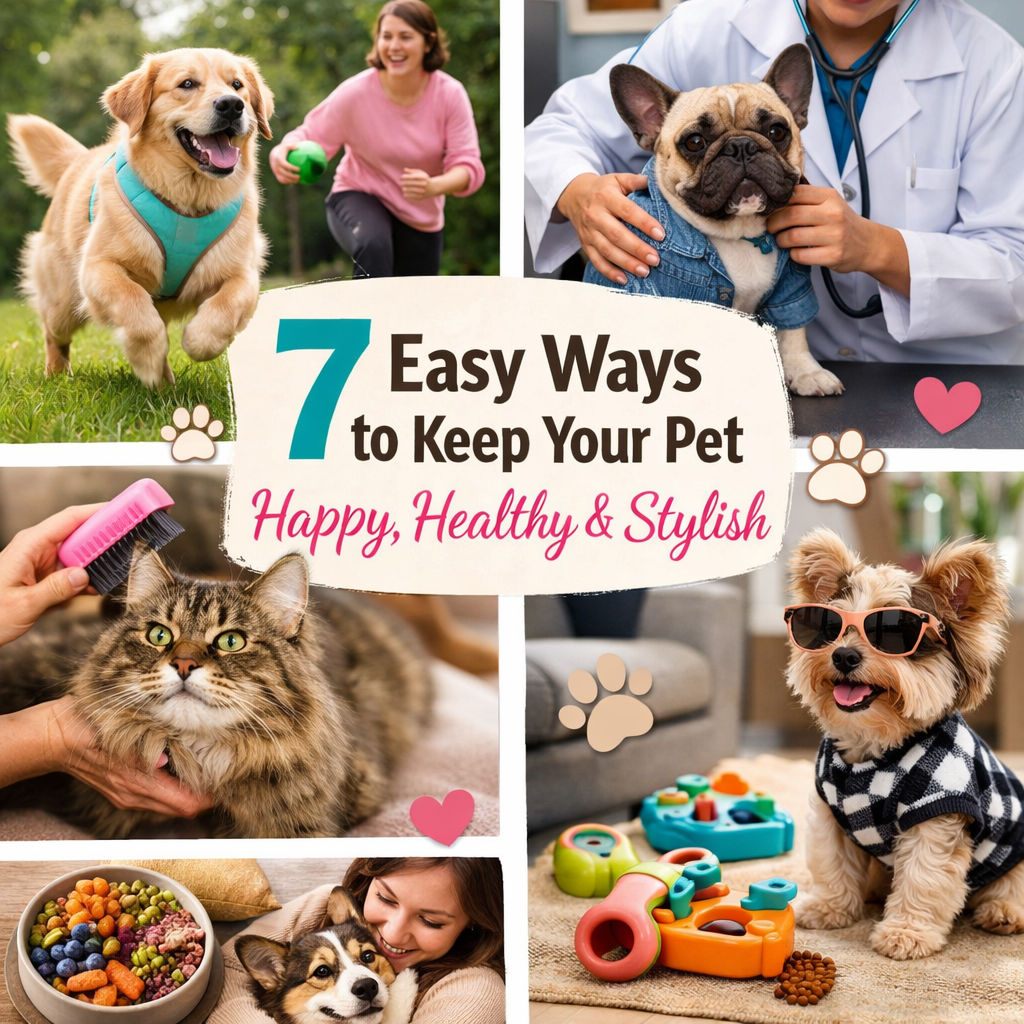 7 Easy Ways to Keep Your Pet Happy, Healthy, and Stylish