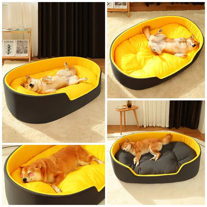 Soft Pet Bed Nest – Cozy Dog & Cat Sleeping Mat