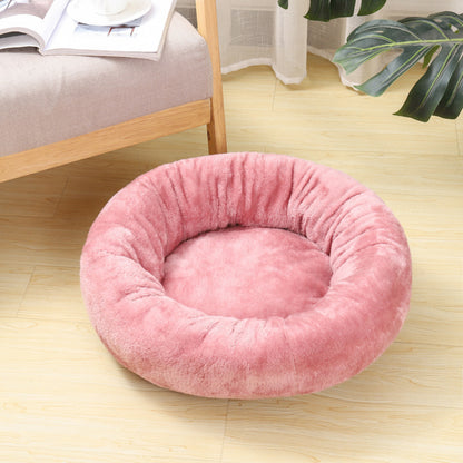 Calming Donut Dog Bed – Plush Deep Sleep Nest for Small & Medium Dogs