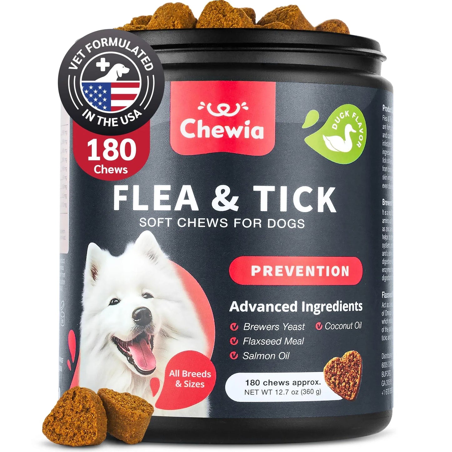 Dog Wellness Chews – Herbal Soft Treats for Flea, Tick & Immune Support
