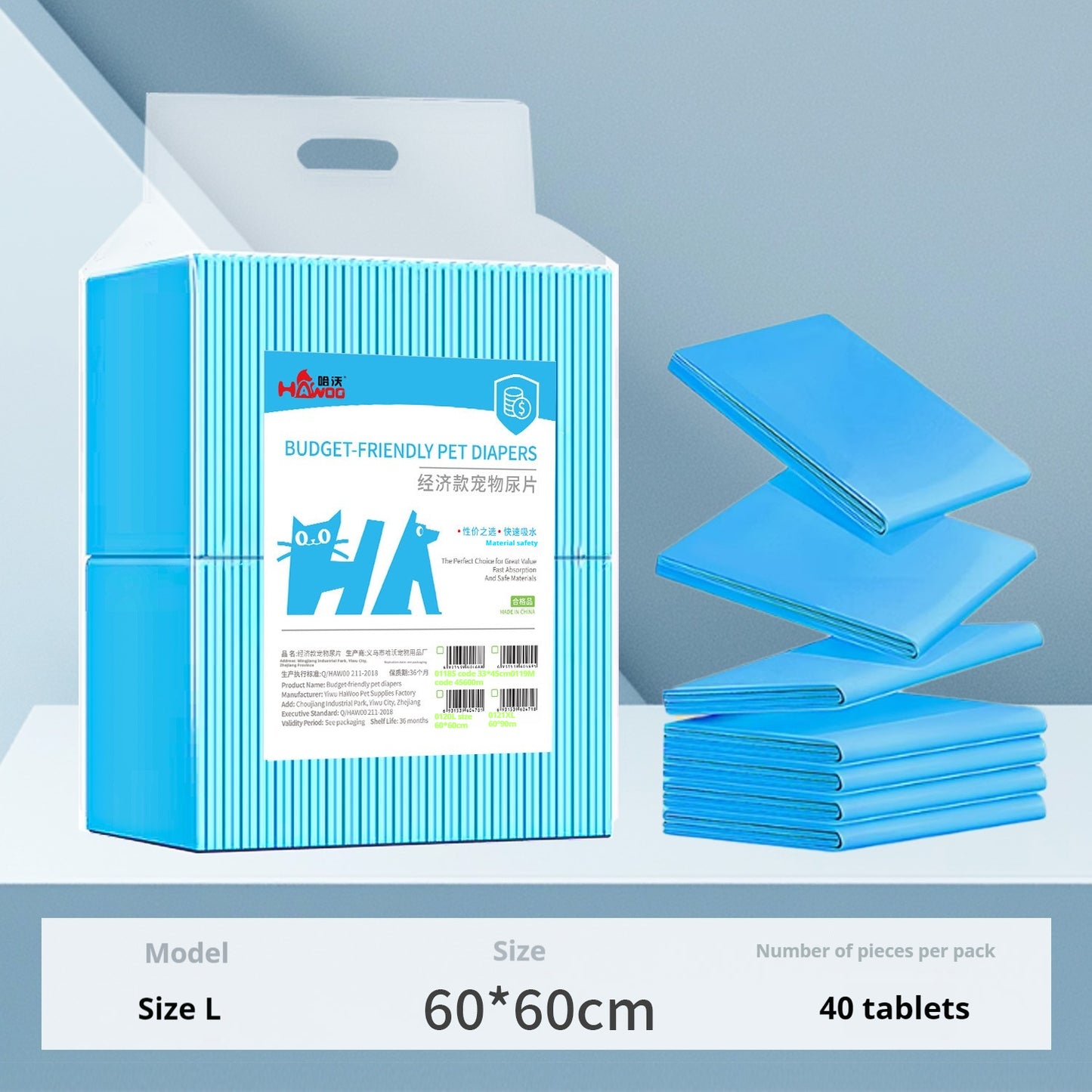 Disposable Pet Urine Pads – Super Absorbent Puppy & Senior Pet Training Pads, 33x45cm, 100 Pieces