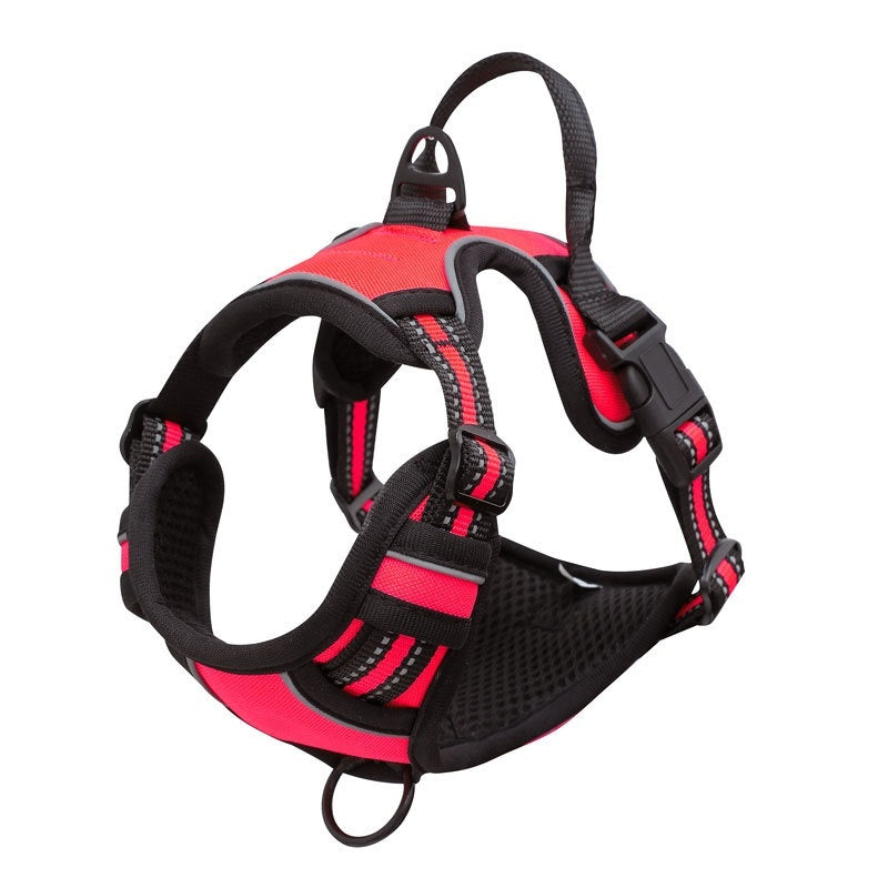 Durable Outdoor Dog Harness – Adjustable Oxford Cloth Chest Strap