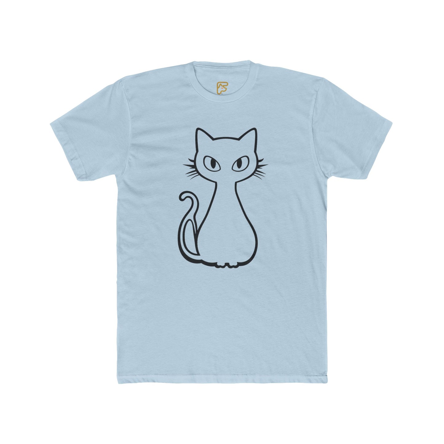Minimal Line Art Cat T-Shirt