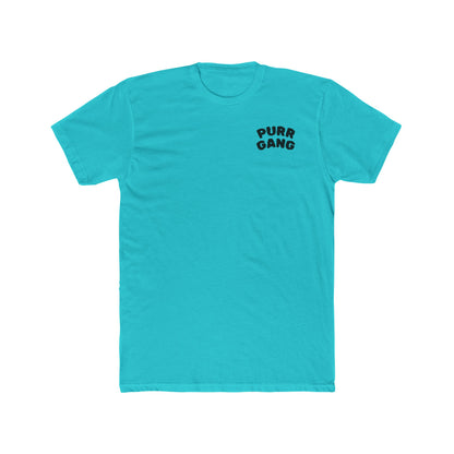 Purr Gang Cat Tee — Graphic Cat Portrait Crewneck Tee
