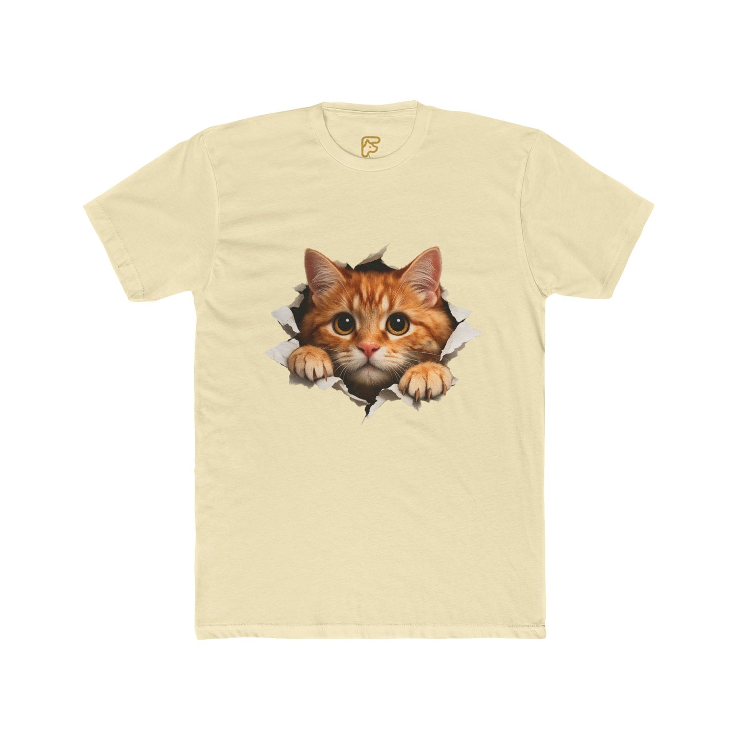 Peekaboo Kitten T-Shirt — Cute Cat Peeking Graphic Tee