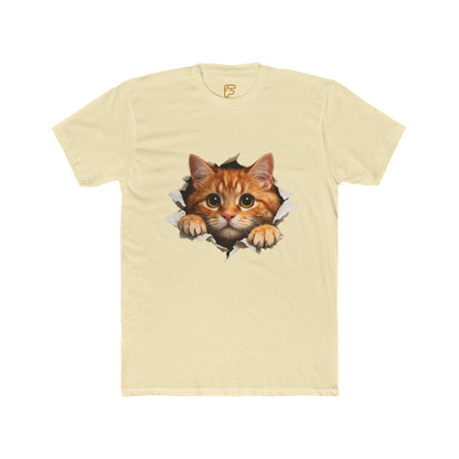 Peekaboo Kitten T-Shirt — Cute Cat Peeking Graphic Tee