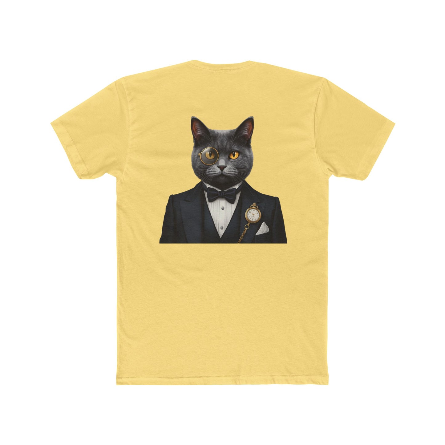 Cat Gentleman T-Shirt — Dapper Black Cat in Tuxedo Graphic Tee