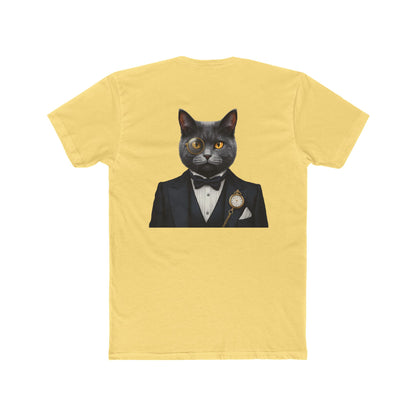Cat Gentleman T-Shirt — Dapper Black Cat in Tuxedo Graphic Tee