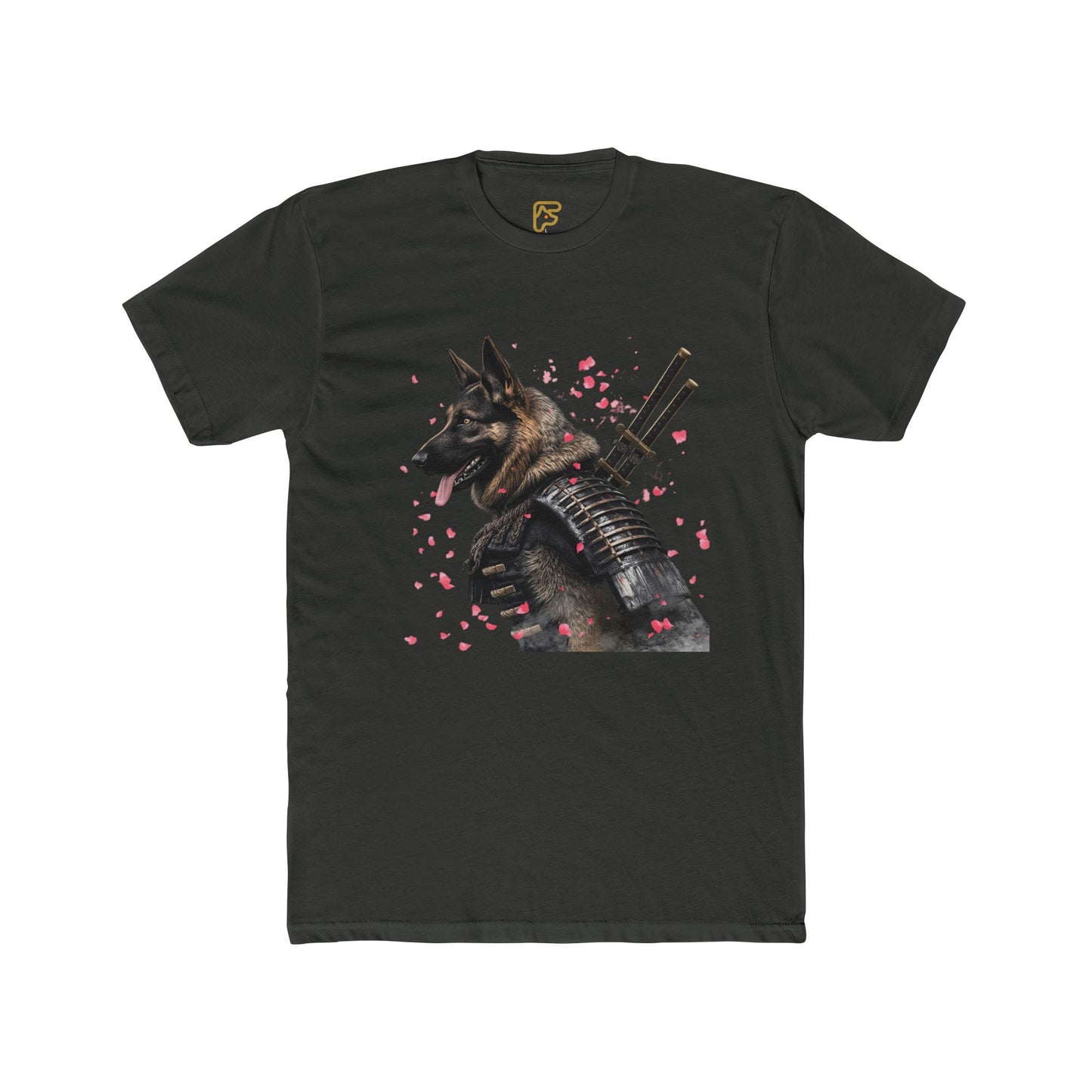 K9 Samurai Tee – Armored German Shepherd Graphic Shirt