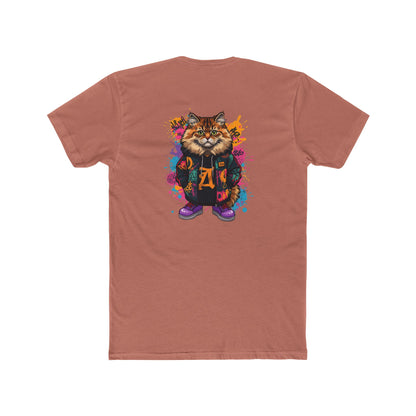 Cat Graphic Tee — Colorful Streetwear Cat Design