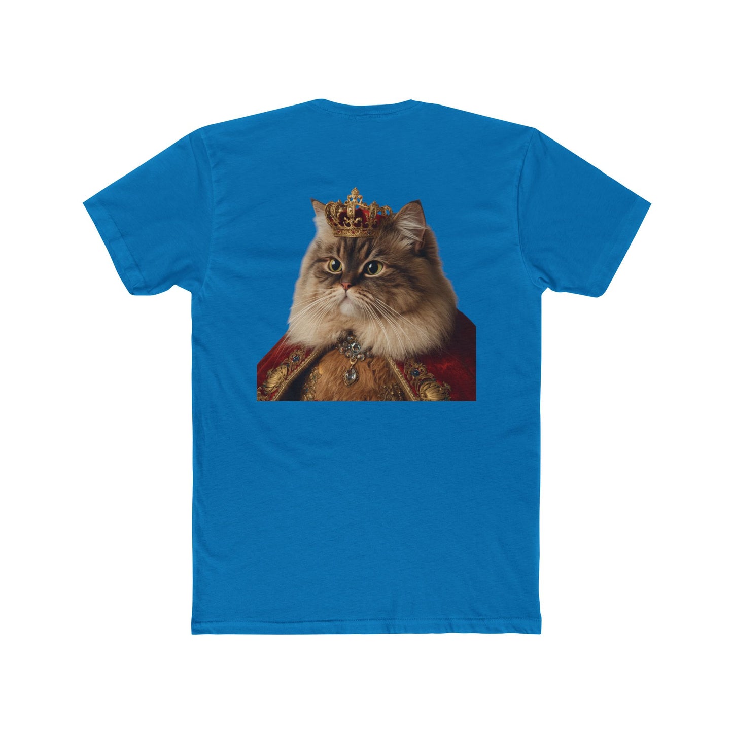 Royal Cat T‑Shirt — Crowned Persian Portrait Tee