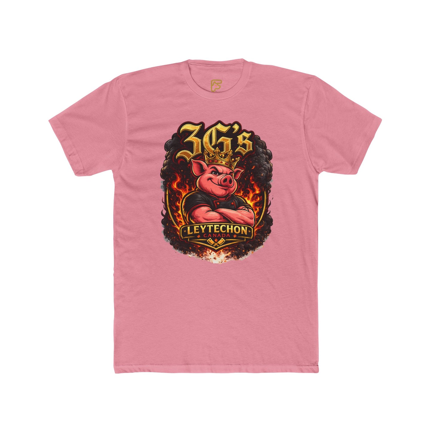 3G's Leytechon Pig Graphic Tee — Vintage Flame Streetwear Shirt
