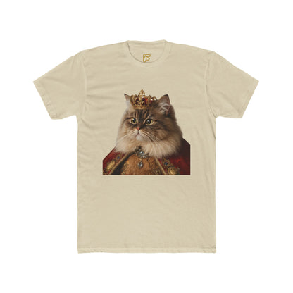 Royal Cat Portrait Tee — Vintage Crowned Kitty Graphic T-Shirt