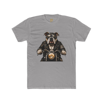 Bulldog Biker Tee — Vintage Motorcycle Dog Graphic T‑Shirt
