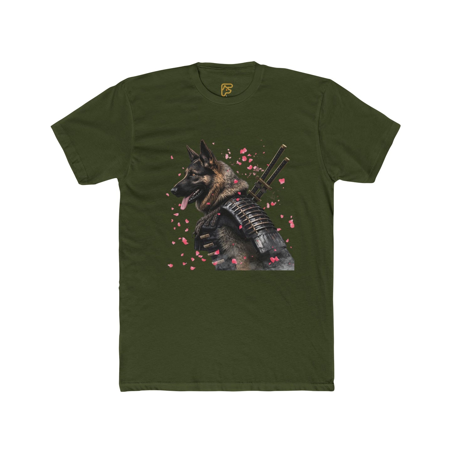 K9 Samurai Tee – Armored German Shepherd Graphic Shirt