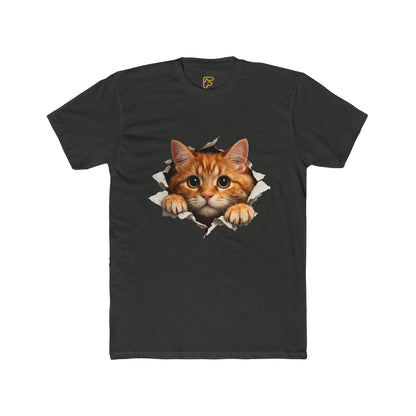 Peekaboo Kitten T-Shirt — Cute Cat Peeking Graphic Tee