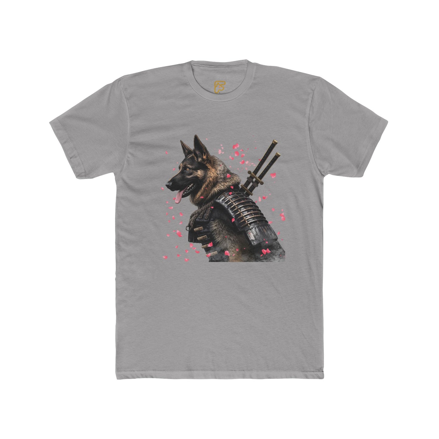 K9 Samurai Tee – Armored German Shepherd Graphic Shirt