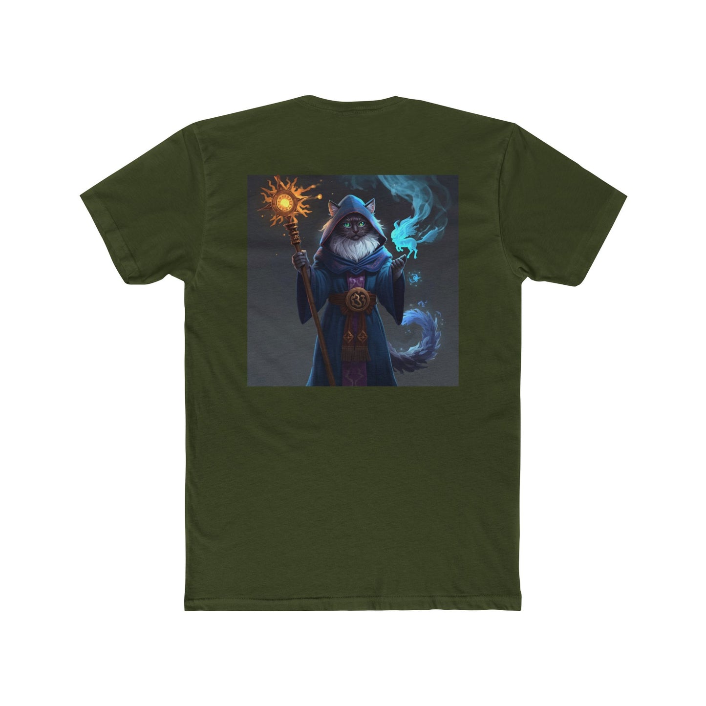 Wizard Cat Tee — Fantasy Mage Cat Graphic T-Shirt