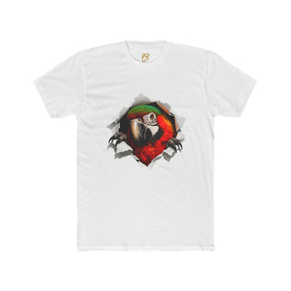 Parrot Portrait Tee — Colorful Macaw Graphic T-Shirt