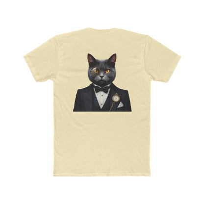 Cat Gentleman T-Shirt — Dapper Black Cat in Tuxedo Graphic Tee