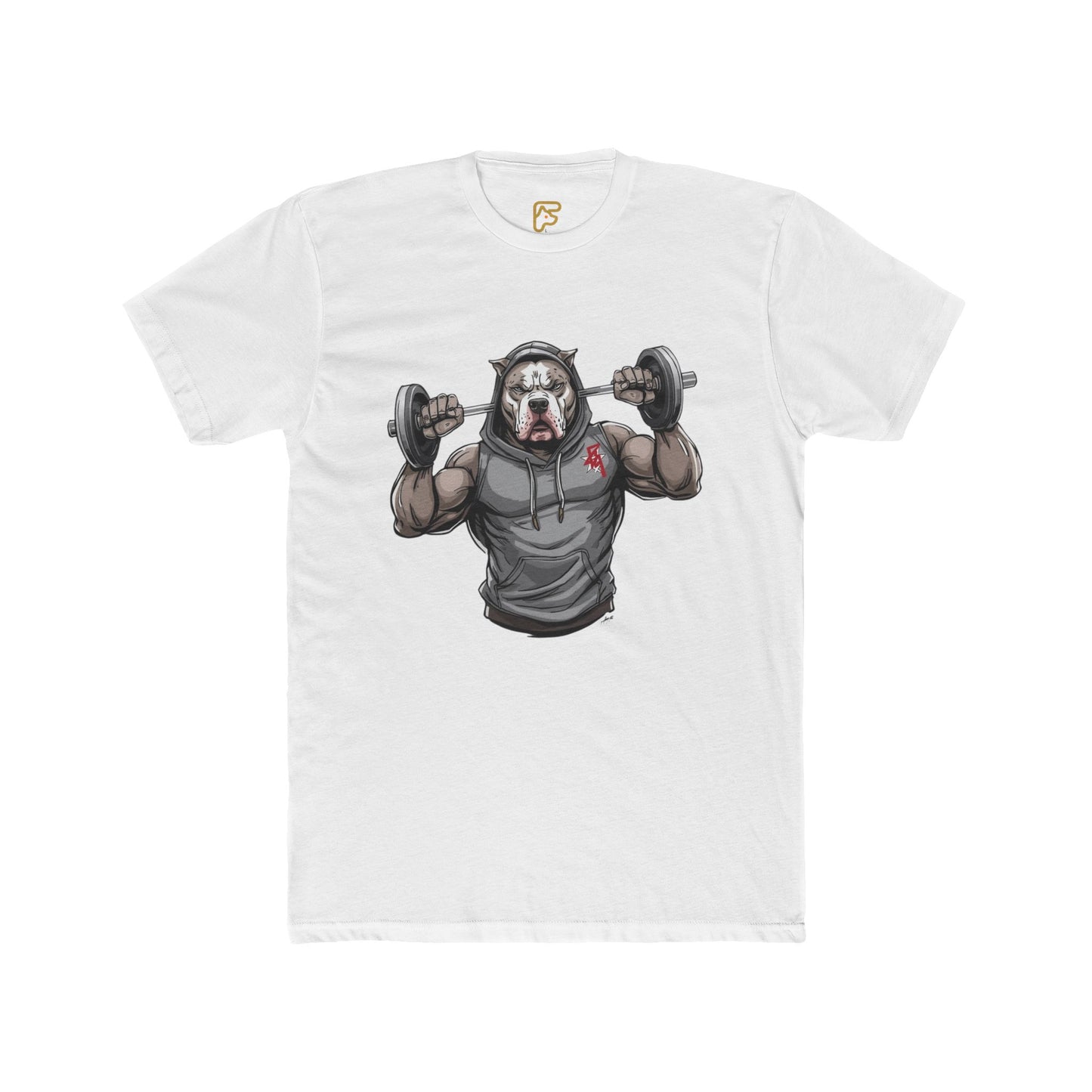 Gym Bear Strength T‑Shirt — Muscular Bear Lifting Dumbbells Workout Tee