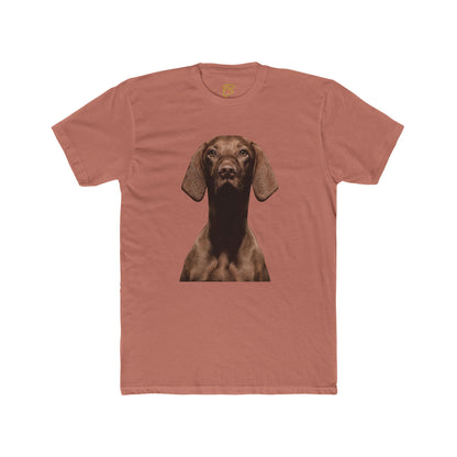 Chocolate Dachshund T‑Shirt — Realistic Dog Portrait Tee for Dog Lovers