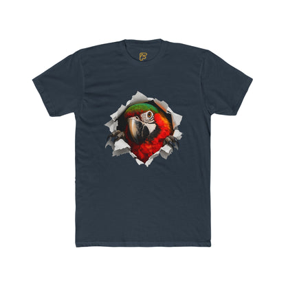 Parrot Portrait Tee — Colorful Macaw Graphic T-Shirt