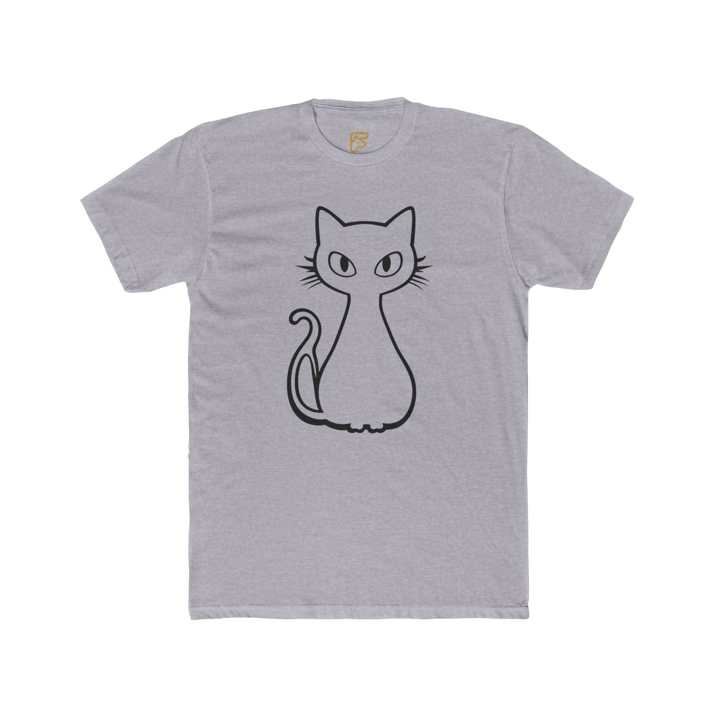 Minimal Line Art Cat T-Shirt