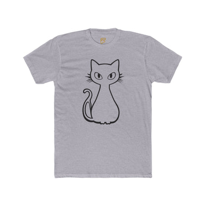 Minimal Line Art Cat T-Shirt