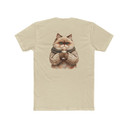 Cozy Cat Crew Tee — Cute Sweater Cat Graphic T-Shirt