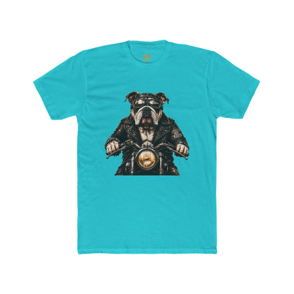 Bulldog Biker Tee — Vintage Motorcycle Dog Graphic T‑Shirt