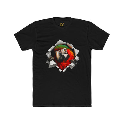 Parrot Portrait Tee — Colorful Macaw Graphic T-Shirt
