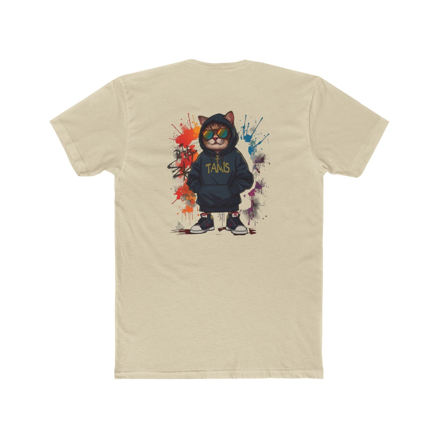Cat Streetwear Tee — Graphic Hoodie Cat Design ("TAMS")