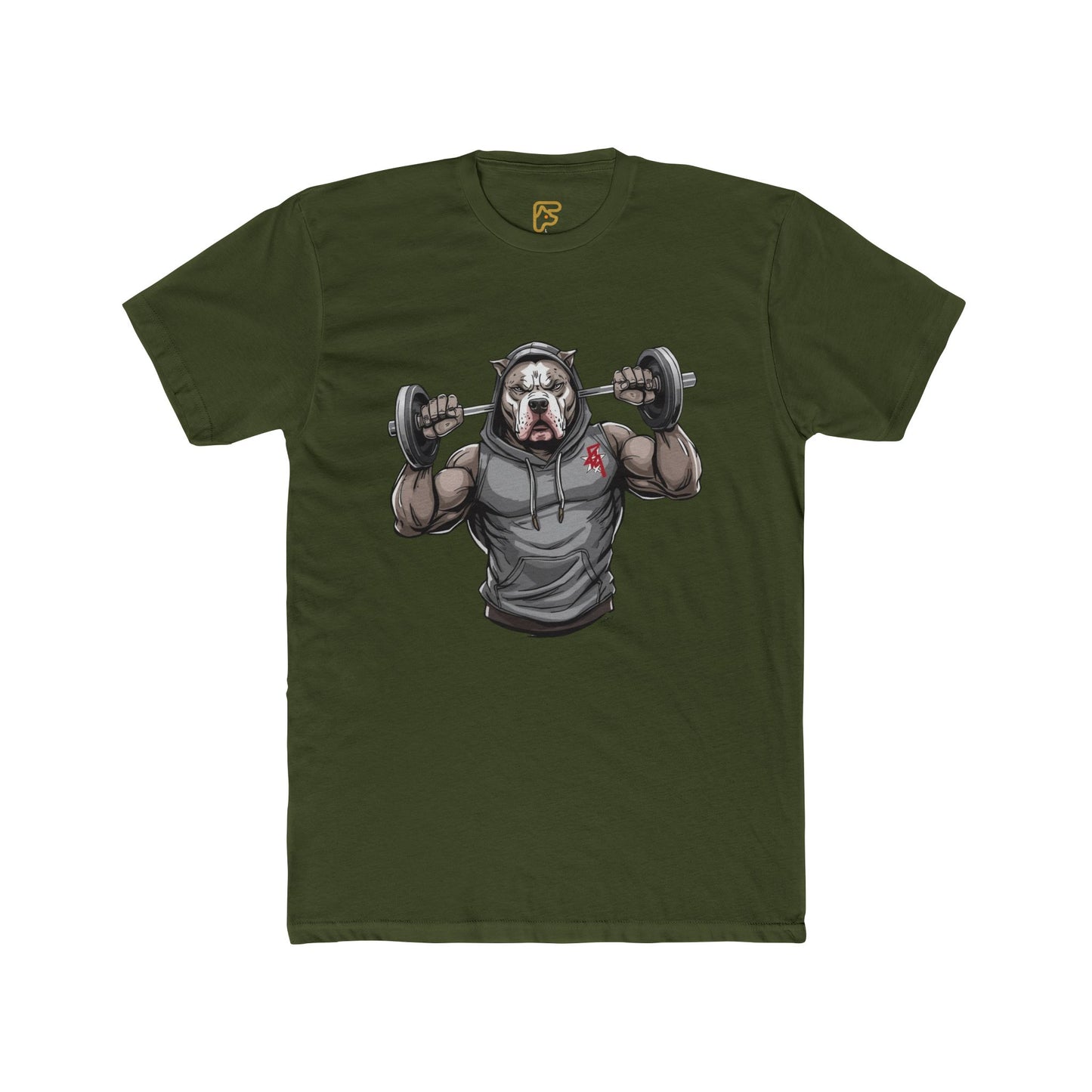 Gym Bear Strength T‑Shirt — Muscular Bear Lifting Dumbbells Workout Tee