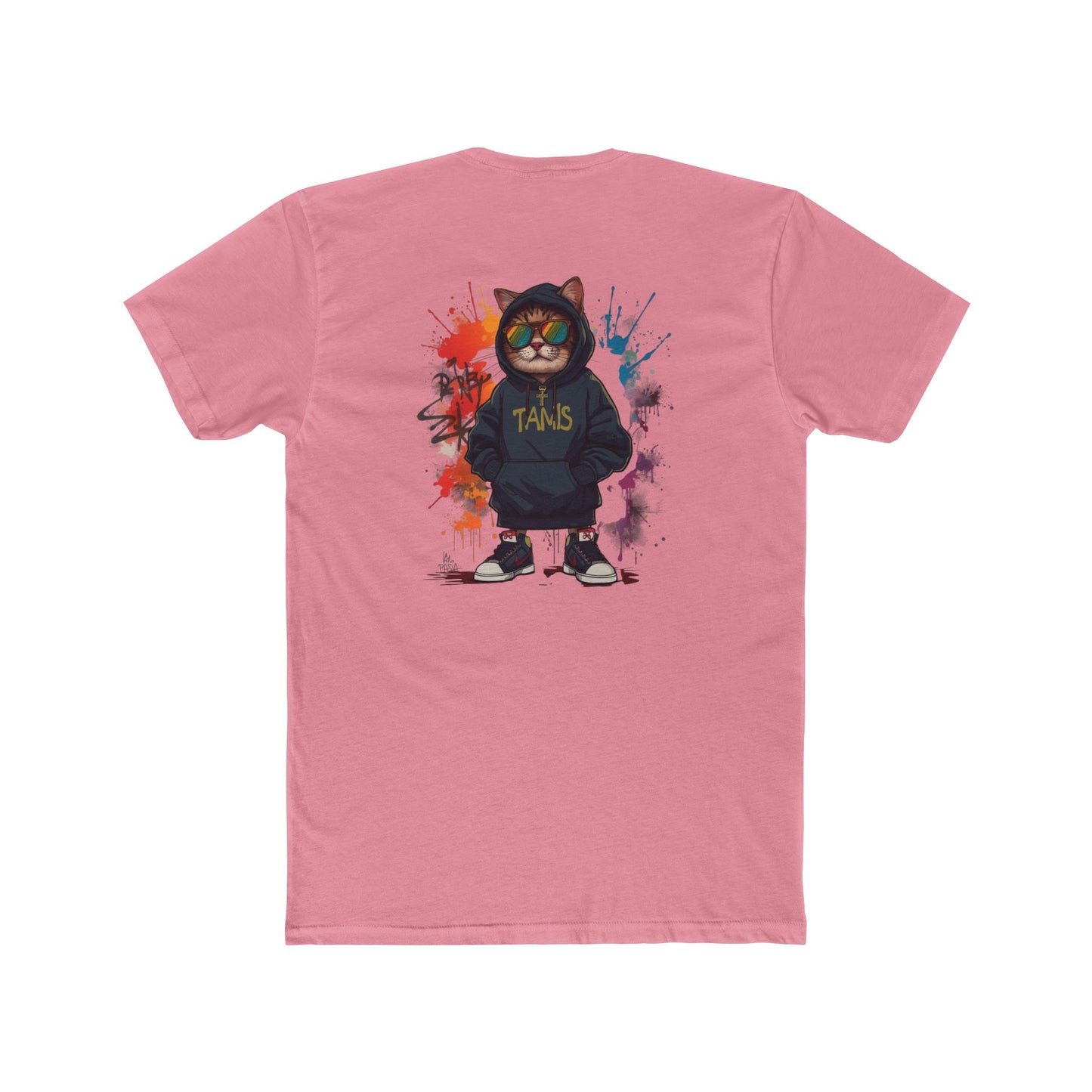 Cat Streetwear Tee — Graphic Hoodie Cat Design ("TAMS")