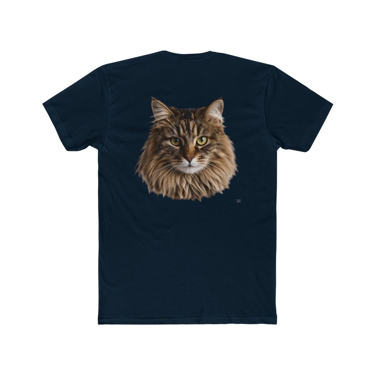 Cat Portrait Tee — Realistic Maine Coon Cat Graphic T-Shirt