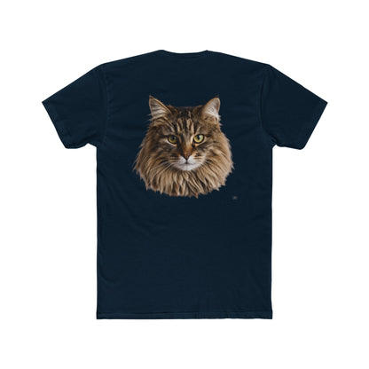 Cat Portrait Tee — Realistic Maine Coon Cat Graphic T-Shirt