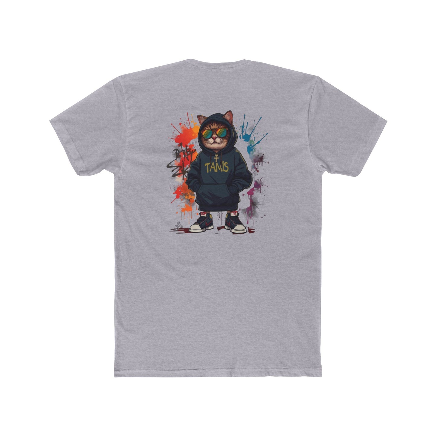 Cat Streetwear Tee — Graphic Hoodie Cat Design ("TAMS")