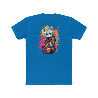 Anime Cat Girl Tee — Colorful Streetwear Graphic T-Shirt