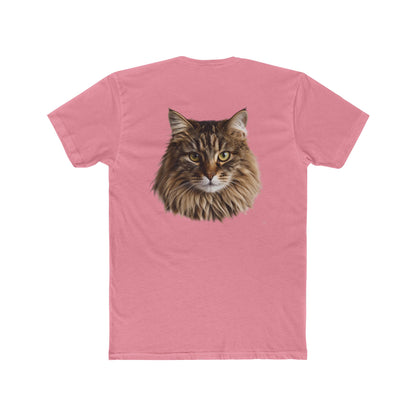 Cat Portrait Tee — Realistic Maine Coon Cat Graphic T-Shirt