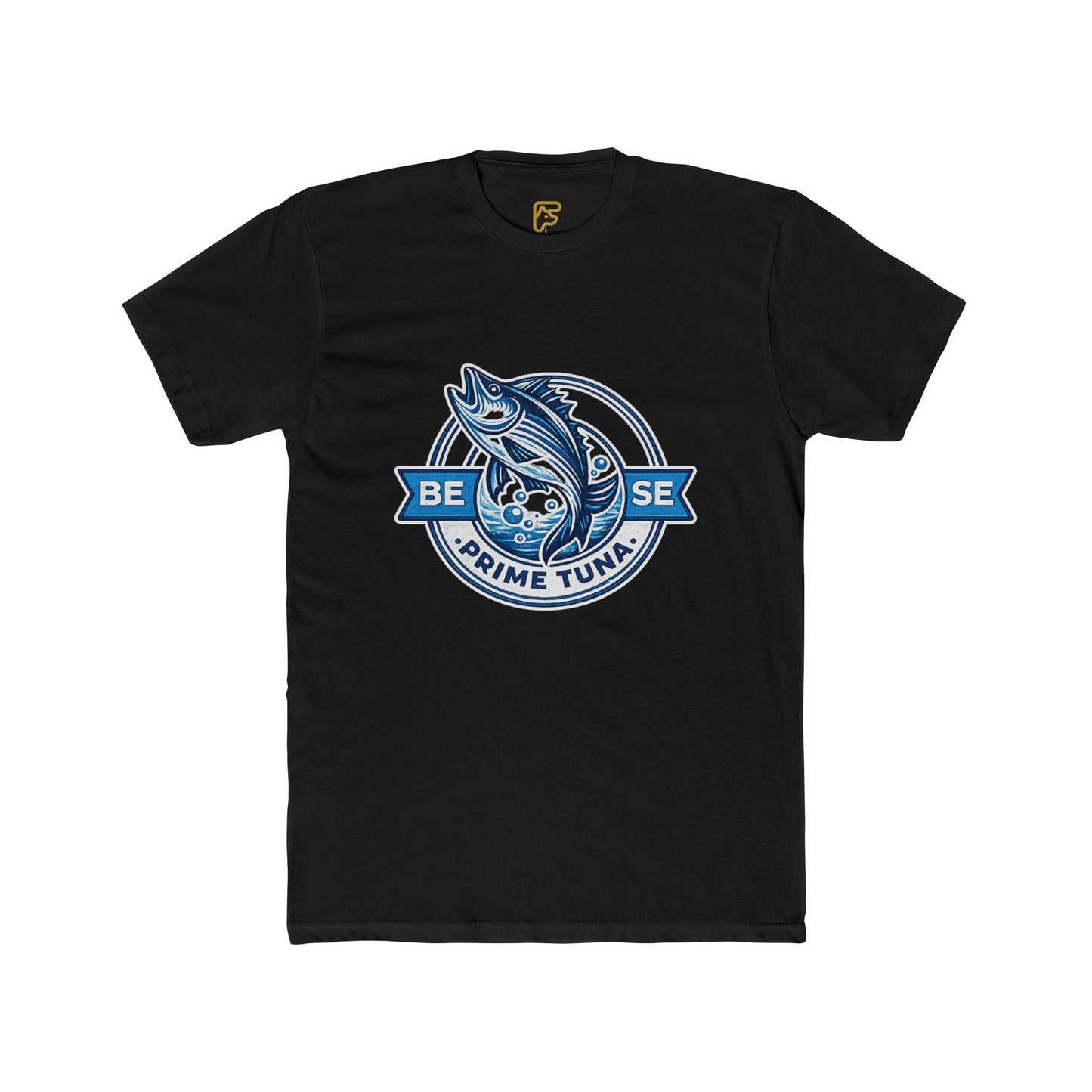 Prime Tuna Crest T-Shirt — 'Be Wise' Vintage Fishing Tee
