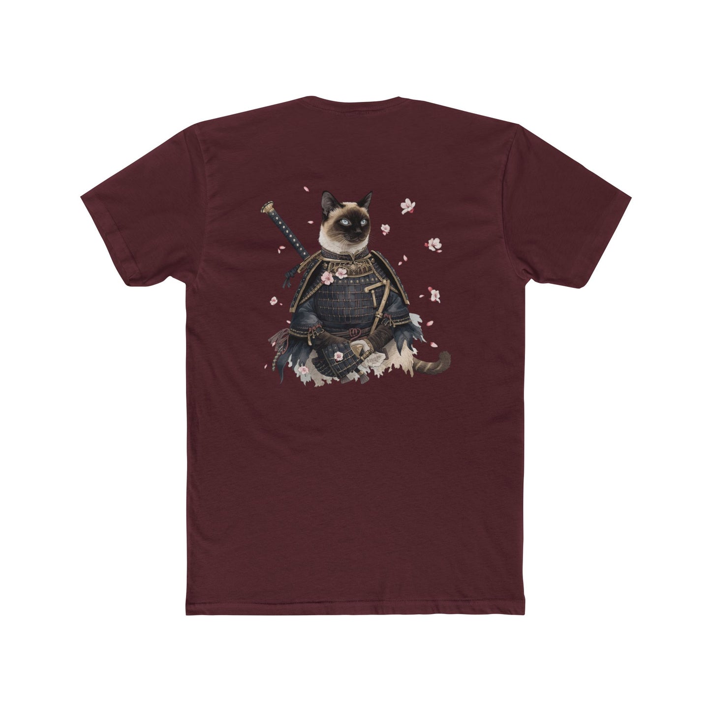 Samurai Cat T-Shirt — Cute Warrior Cat Graphic Tee