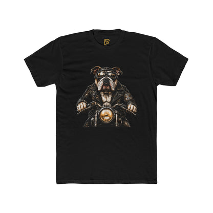 Bulldog Biker Tee — Vintage Motorcycle Dog Graphic T‑Shirt