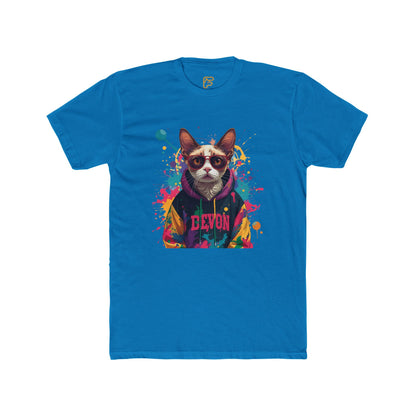 Devon Cool Cat Graphic Tee — Colorful Streetwear Cat T-Shirt