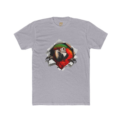 Parrot Portrait Tee — Colorful Macaw Graphic T-Shirt