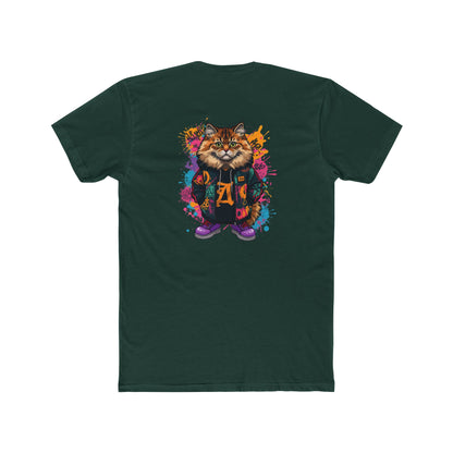 Cat Graphic Tee — Colorful Streetwear Cat Design