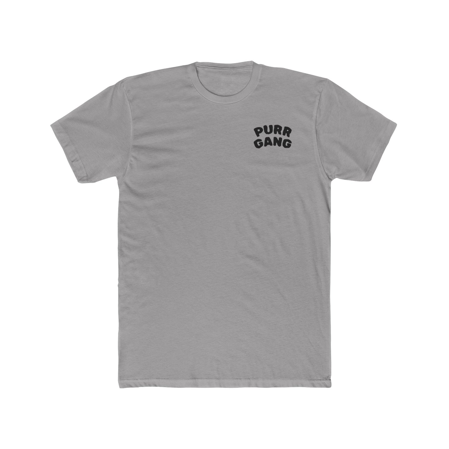 Purr Gang Cat Tee — Graphic Cat Portrait Crewneck Tee